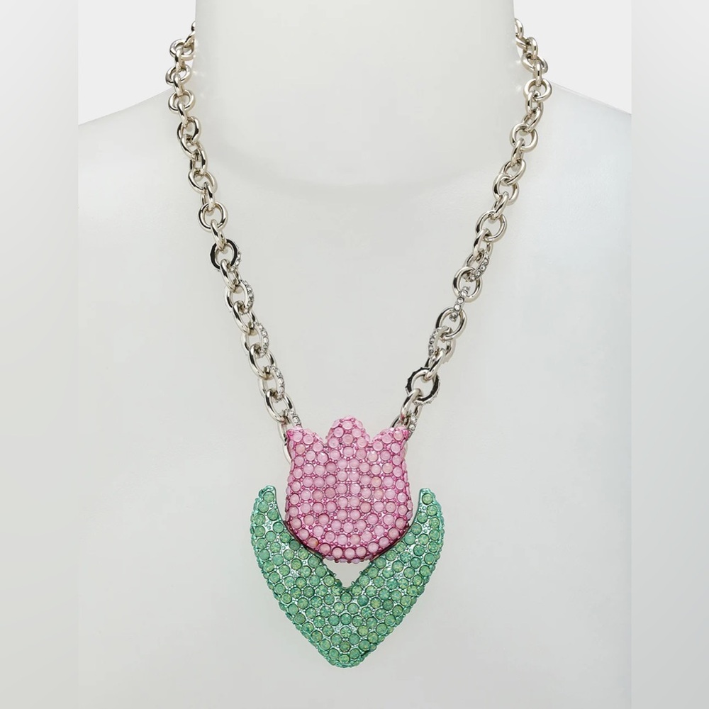Betsey Johnson Statement Tulip Pendant Necklace
